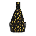 Lightning Bolts Chest Crossbody Bag with Adjustable Strap Default Title Chest Crossbody Bag comic Printed Offshore