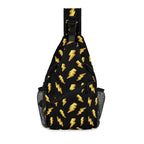 Lightning Bolts Chest Crossbody Bag with Adjustable Strap Default Title Chest Crossbody Bag comic Printed Offshore