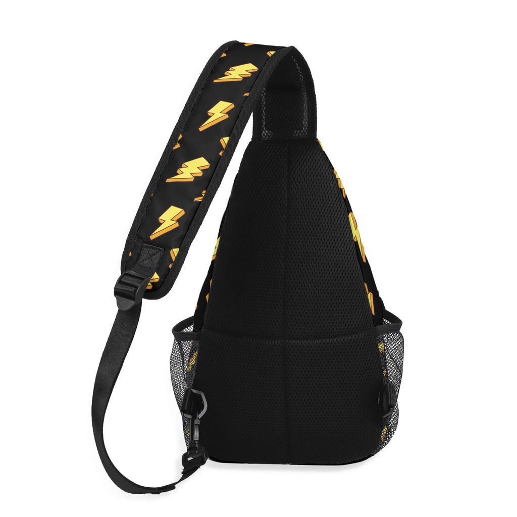 Lightning Bolts Chest Crossbody Bag with Adjustable Strap Chest Crossbody Bag comic Printed Offshore
