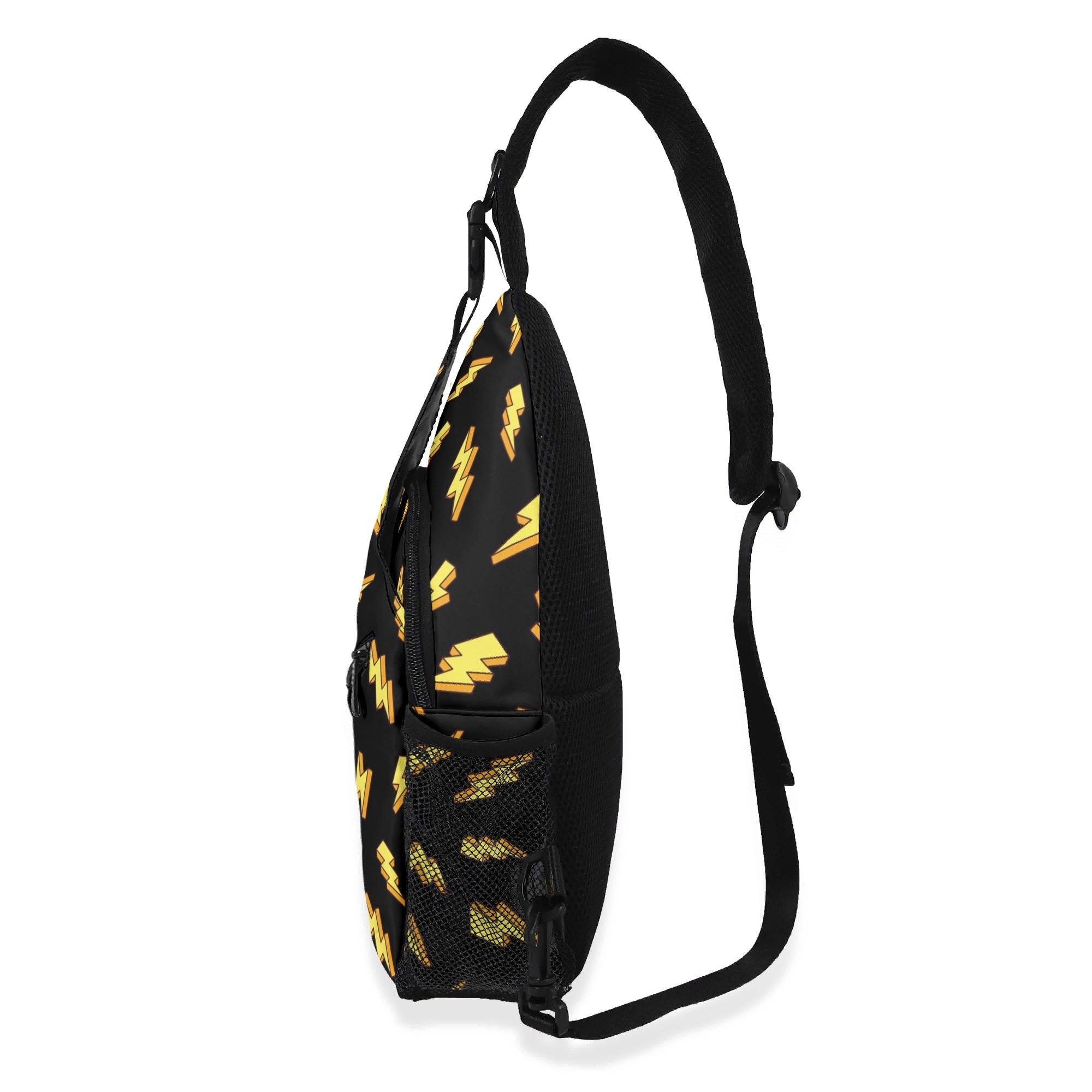 Lightning Bolts Chest Crossbody Bag with Adjustable Strap Chest Crossbody Bag comic Printed Offshore