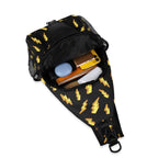 Lightning Bolts Chest Crossbody Bag with Adjustable Strap Chest Crossbody Bag comic Printed Offshore