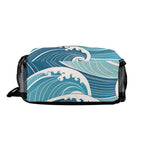 Ocean Waves Chest Crossbody Bag with Adjustable Strap Chest Crossbody Bag Ocean Printed Offshore Surf