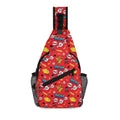 Red Comic Book Chest Crossbody Bag with Adjustable Strap Default Title Chest Crossbody Bag comic Printed Offshore