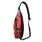 Red Comic Book Chest Crossbody Bag with Adjustable Strap Chest Crossbody Bag comic Printed Offshore