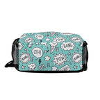 Comic Book Speech Bubbles Chest Crossbody Bag with Adjustable Strap Chest Crossbody Bag comic Printed Offshore