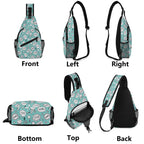 Comic Book Speech Bubbles Chest Crossbody Bag with Adjustable Strap Chest Crossbody Bag comic Printed Offshore