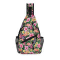 Flamingo Jungle Chest Crossbody Bag with Adjustable Strap Default Title Chest Crossbody Bag Plants Printed Offshore
