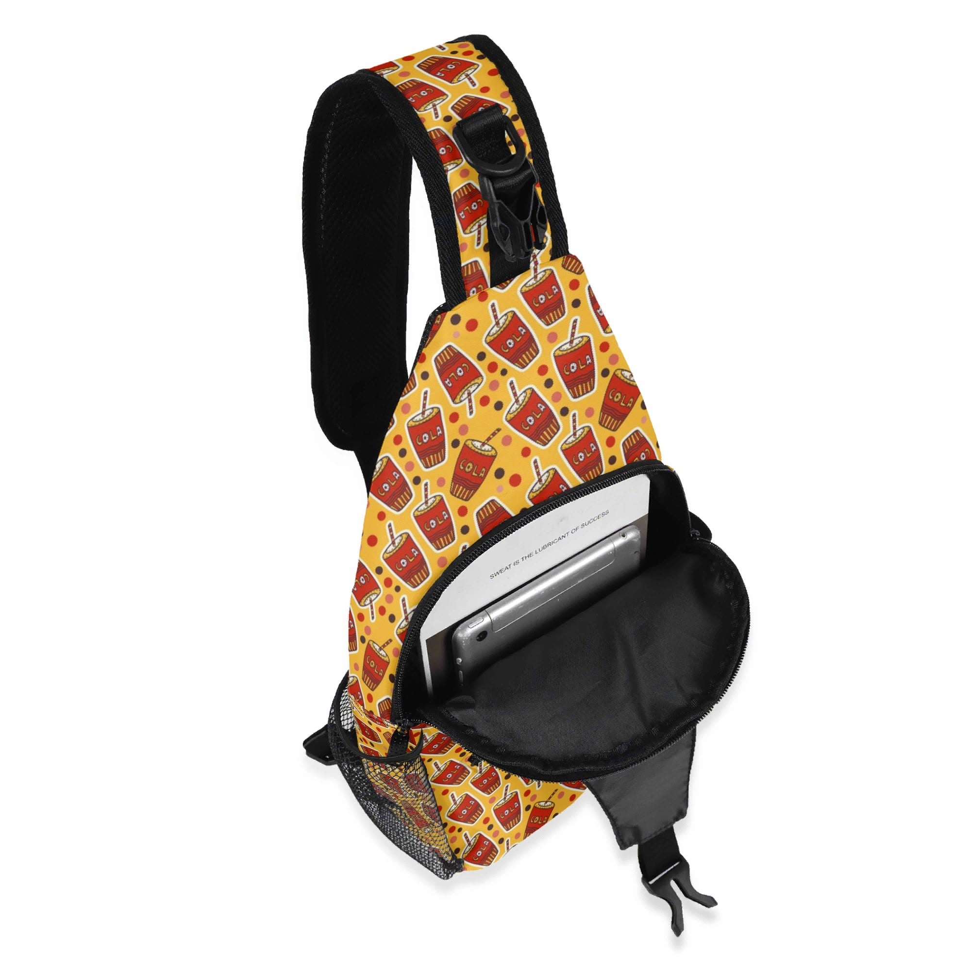 Cola Chest Crossbody Bag with Adjustable Strap Chest Crossbody Bag animal Food Printed Offshore
