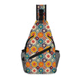 Happy Retro Flowers Chest Crossbody Bag with Adjustable Strap Default Title Chest Crossbody Bag Printed Offshore Retro
