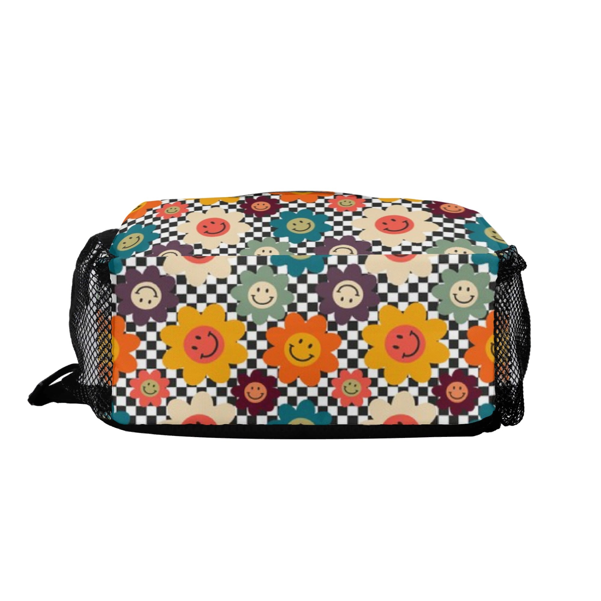 Happy Retro Flowers Chest Crossbody Bag with Adjustable Strap Chest Crossbody Bag Printed Offshore Retro