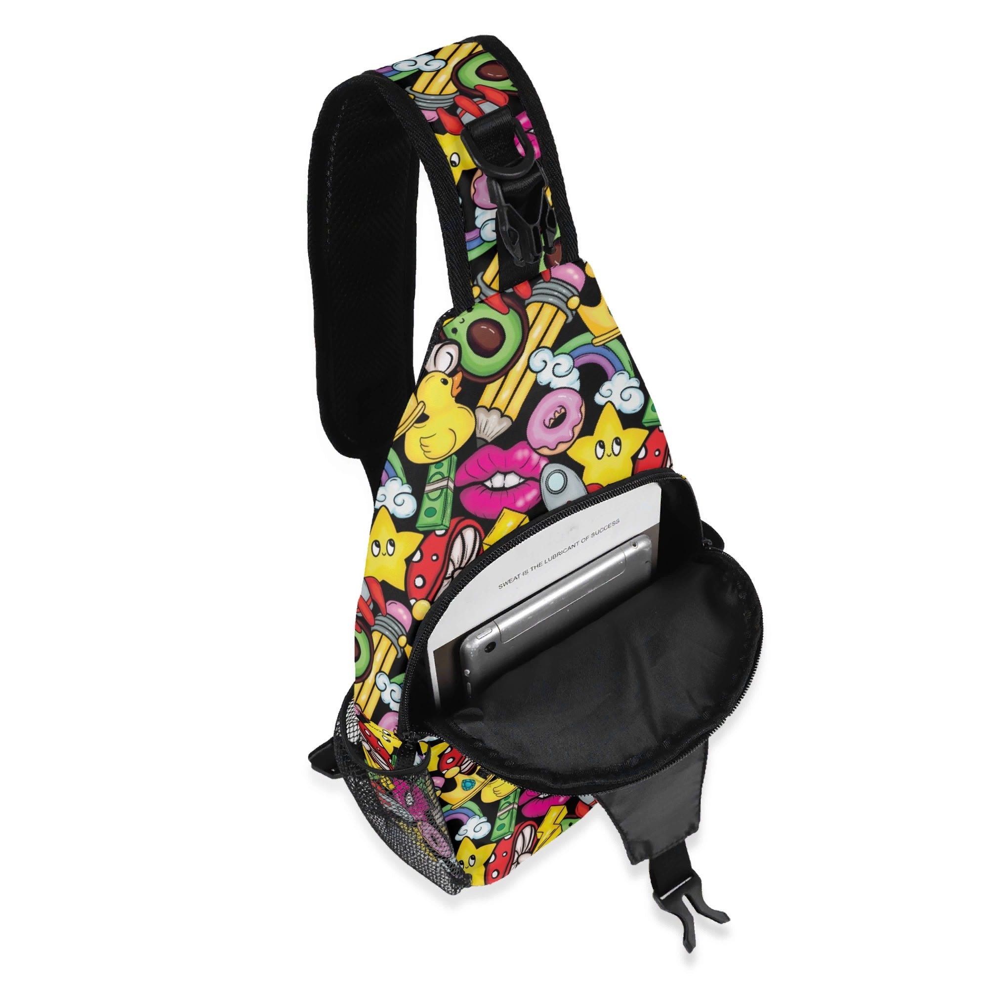 Bright And Cute Chest Crossbody Bag with Adjustable Strap Chest Crossbody Bag Printed Offshore