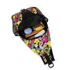 Bright And Cute Chest Crossbody Bag with Adjustable Strap Chest Crossbody Bag Printed Offshore