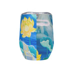 Personalised Water Flowers 12oz Wine Tumbler / Travel Mug Personalised Wine Tumbler / Travel Mug Plants Printed Offshore