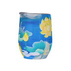 Personalised Water Flowers 12oz Wine Tumbler / Travel Mug Personalised Wine Tumbler / Travel Mug Plants Printed Offshore