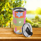 Personalised Patchwork Floral Stainless Steel 20oz Travel Mug Personalised 20oz Travel Mug Printed Offshore