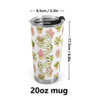 Personalised Cactus Plants In Pots Stainless Steel 20oz Travel Mug Personalised 20oz Travel Mug Plants Printed Offshore