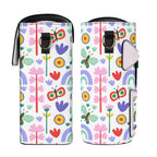 Butterflies And Rainbows Crossbody Water Bottle Storage Bag Water Bottle Storage Handbag Printed Offshore