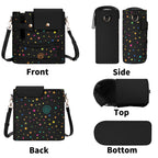 Stars And Swirls Crossbody Water Bottle Storage Bag Water Bottle Storage Handbag Printed Offshore