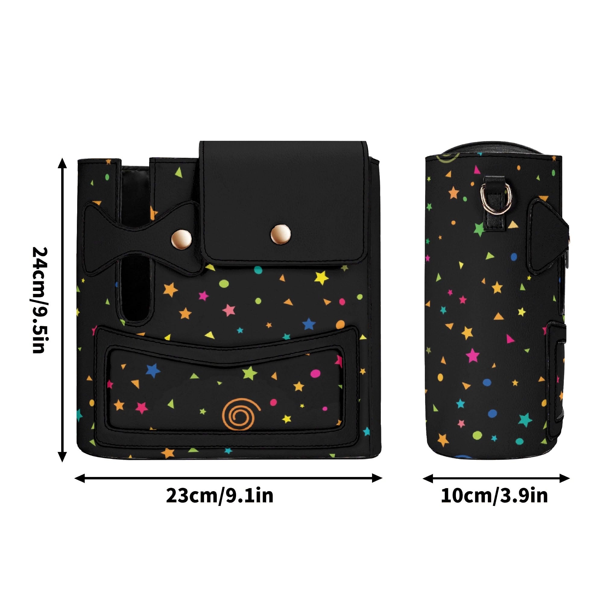 Stars And Swirls Crossbody Water Bottle Storage Bag Water Bottle Storage Handbag Printed Offshore
