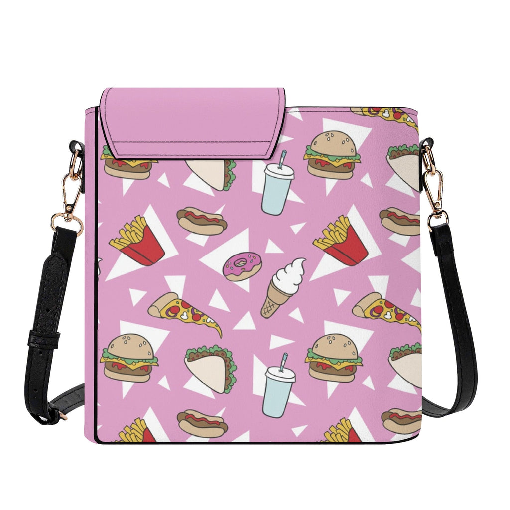 Fast Food Crossbody Water Bottle Storage Bag Water Bottle Storage Handbag Food Printed Offshore