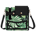 Jungle Leaves Crossbody Water Bottle Storage Bag Default Title Water Bottle Storage Handbag Plants Printed Offshore