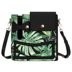 Jungle Leaves Crossbody Water Bottle Storage Bag Default Title Water Bottle Storage Handbag Plants Printed Offshore
