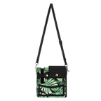 Jungle Leaves Crossbody Water Bottle Storage Bag Water Bottle Storage Handbag Plants Printed Offshore