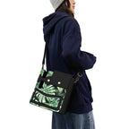 Jungle Leaves Crossbody Water Bottle Storage Bag Water Bottle Storage Handbag Plants Printed Offshore