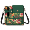 Vintage Hawaiian Floral Crossbody Water Bottle Storage Bag Default Title Water Bottle Storage Handbag Plants Printed Offshore