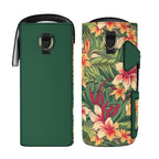 Vintage Hawaiian Floral Crossbody Water Bottle Storage Bag Water Bottle Storage Handbag Plants Printed Offshore