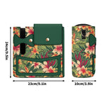 Vintage Hawaiian Floral Crossbody Water Bottle Storage Bag Water Bottle Storage Handbag Plants Printed Offshore