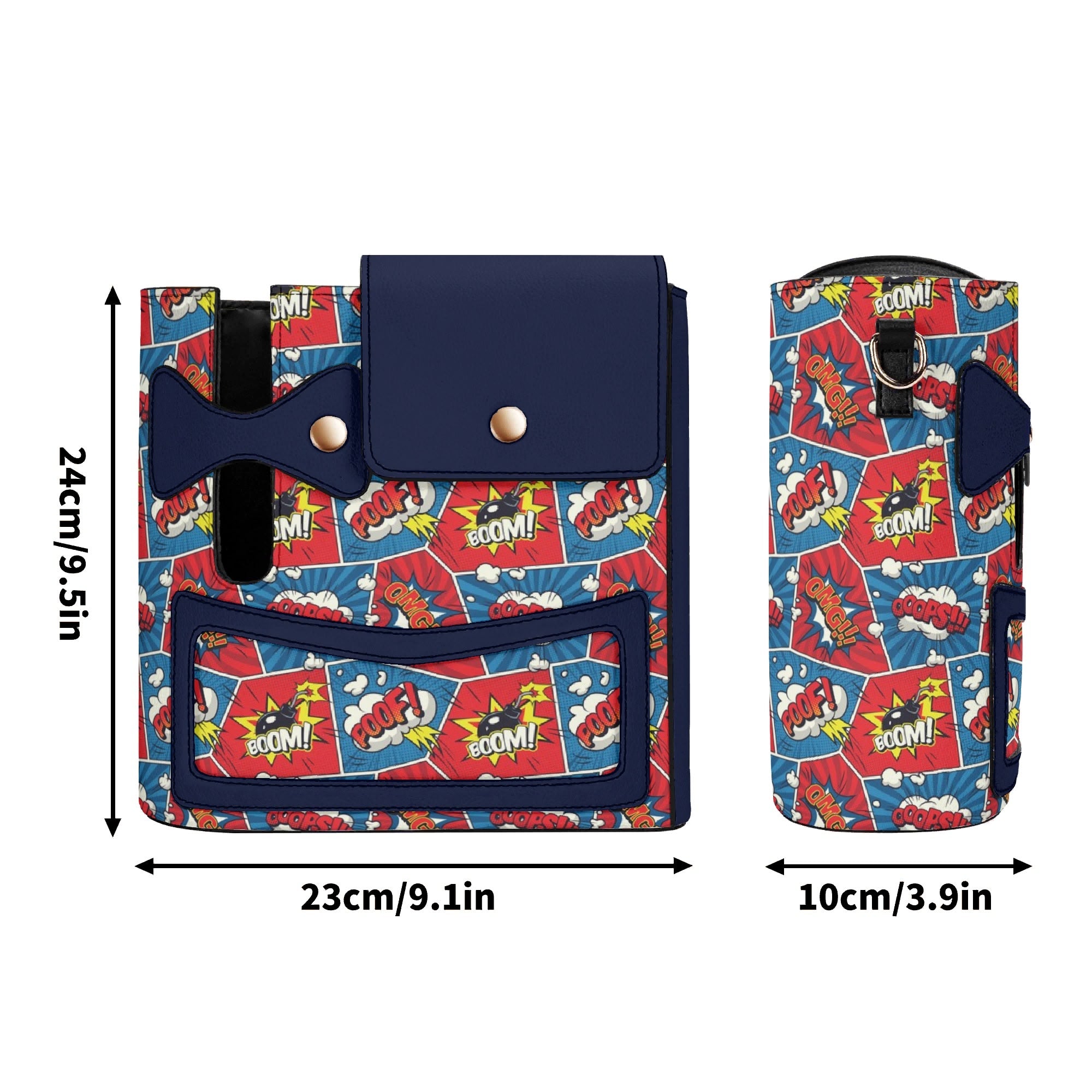 Comic Book Pop Crossbody Water Bottle Storage Bag Water Bottle Storage Handbag comic Printed Offshore