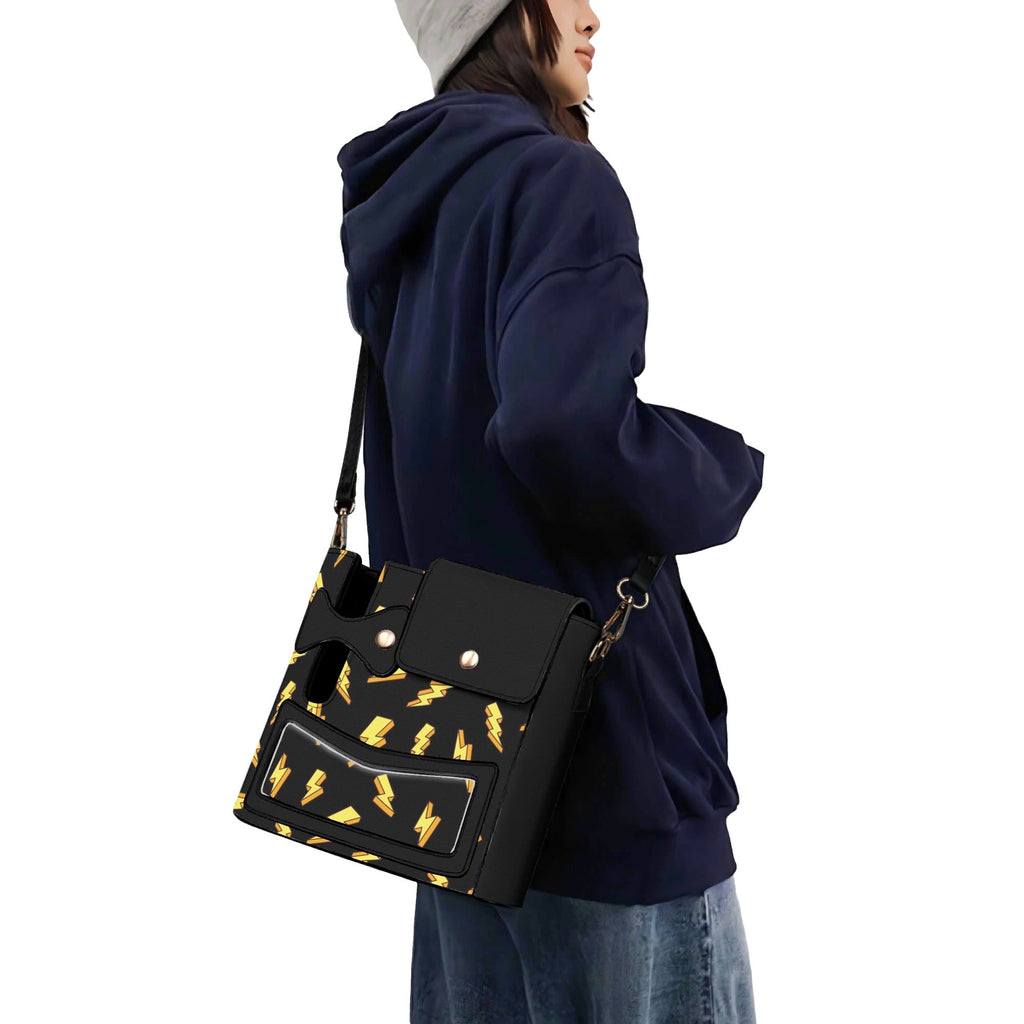 Lightning Bolts Crossbody Water Bottle Storage Bag Water Bottle Storage Handbag comic Printed Offshore