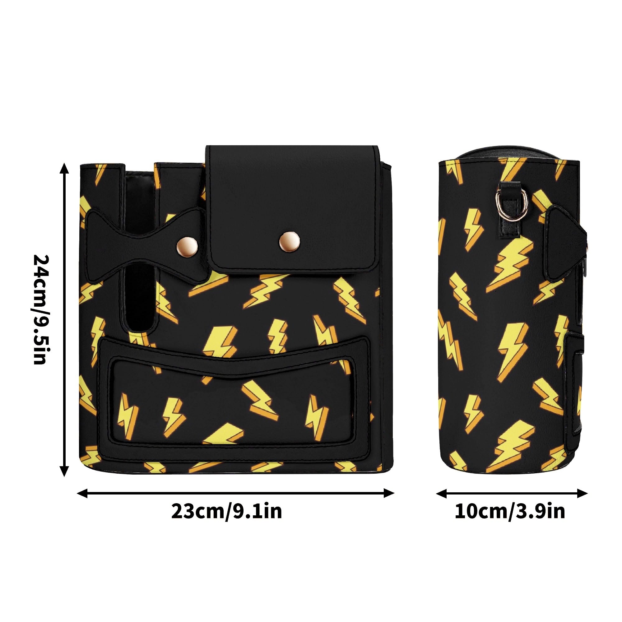 Lightning Bolts Crossbody Water Bottle Storage Bag Water Bottle Storage Handbag comic Printed Offshore