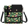 Frangipani Crossbody Water Bottle Storage Bag Default Title Water Bottle Storage Handbag Plants Printed Offshore