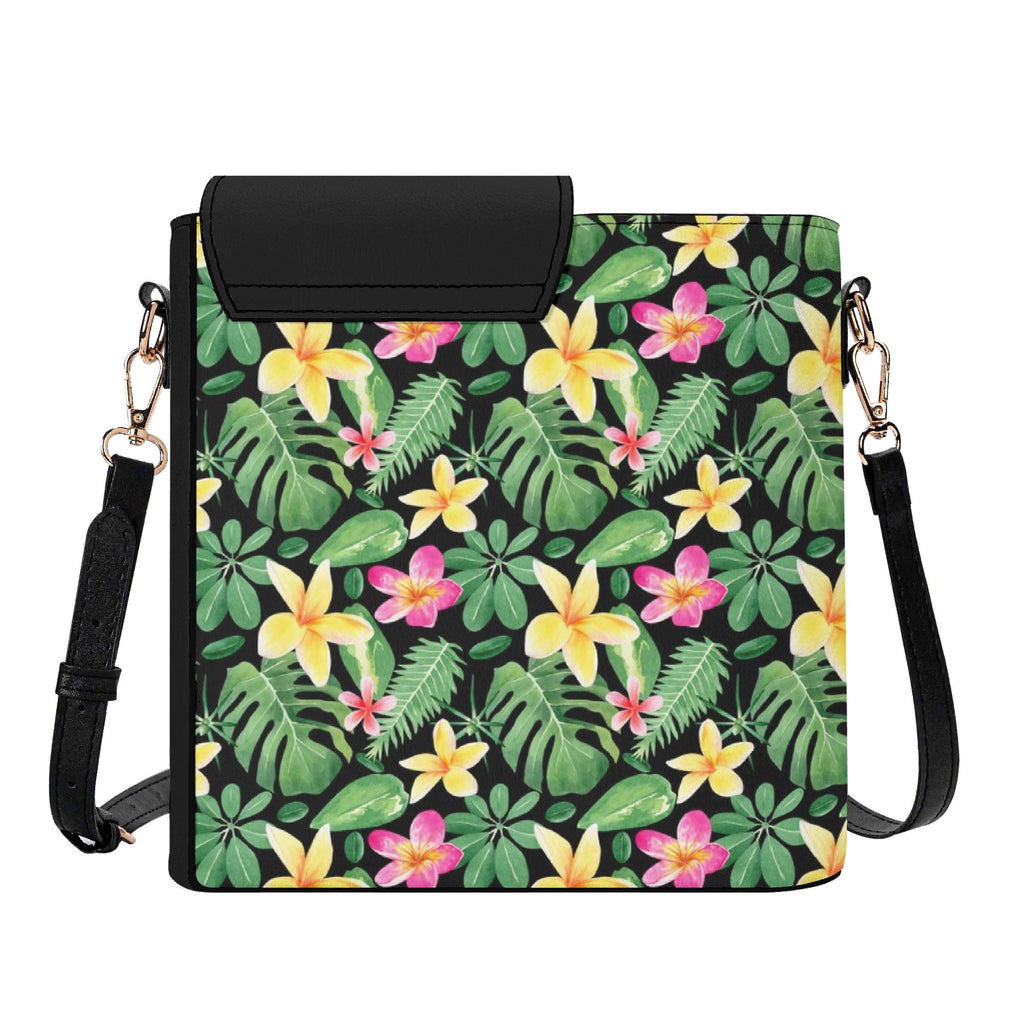 Frangipani Crossbody Water Bottle Storage Bag Water Bottle Storage Handbag Plants Printed Offshore