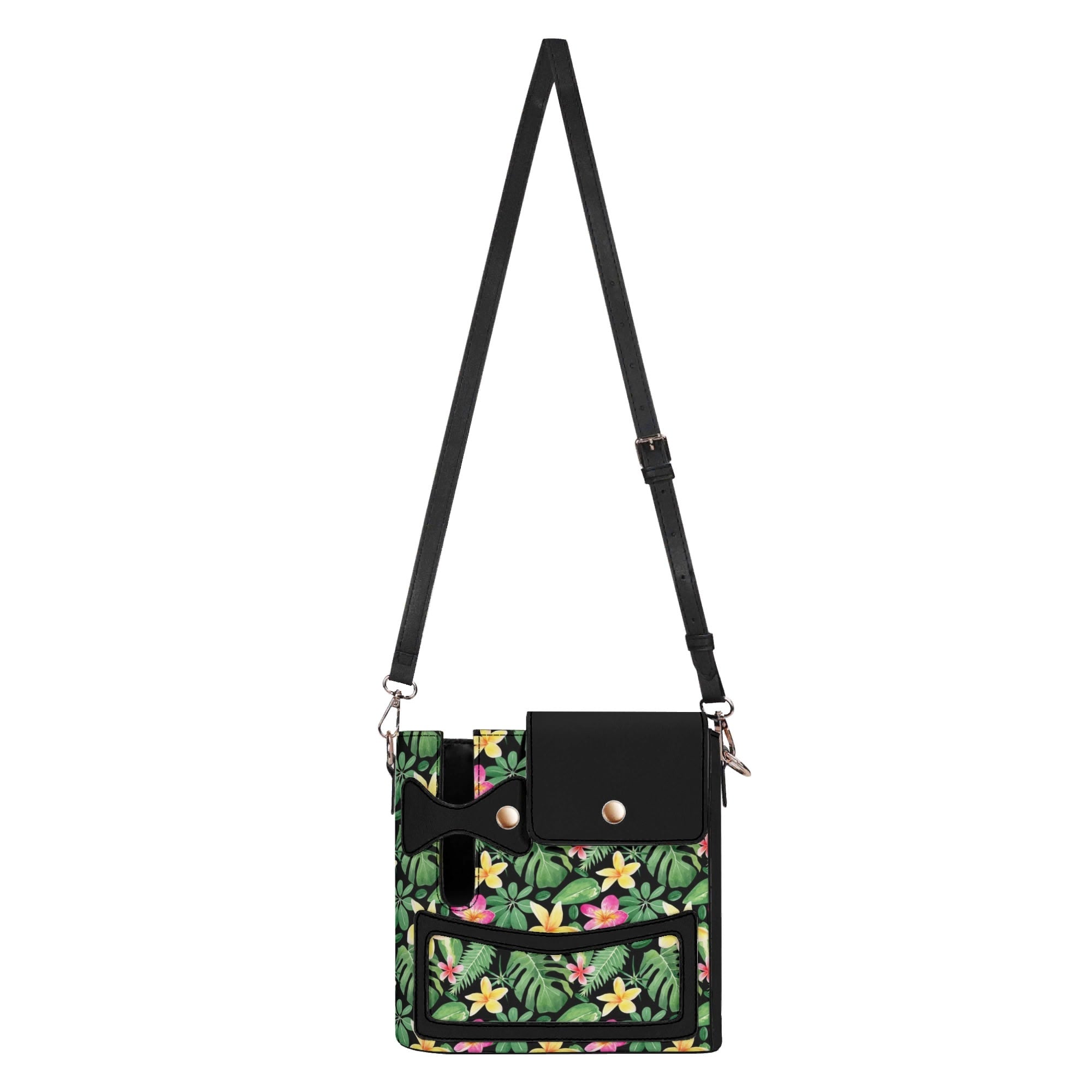 Frangipani Crossbody Water Bottle Storage Bag Water Bottle Storage Handbag Plants Printed Offshore