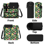 Frangipani Crossbody Water Bottle Storage Bag Water Bottle Storage Handbag Plants Printed Offshore