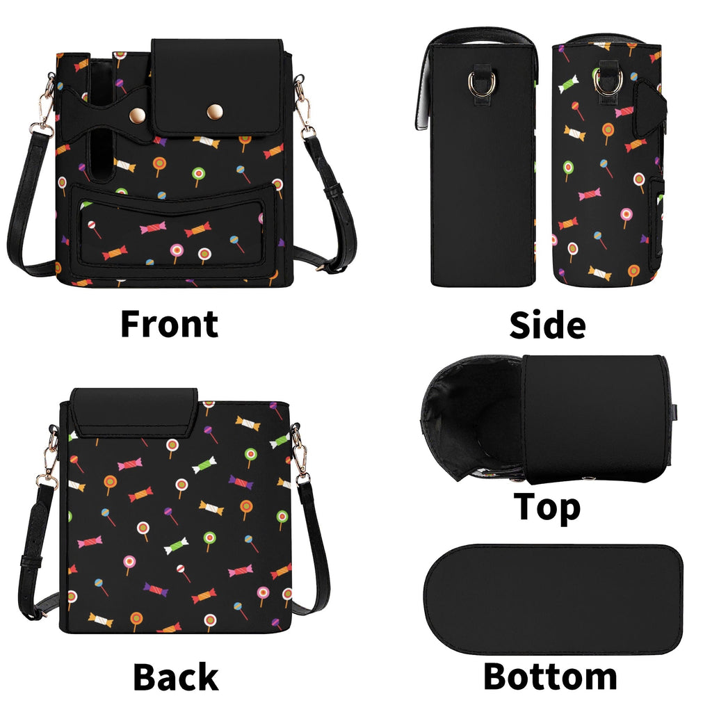 Candy Crossbody Water Bottle Storage Bag Water Bottle Storage Handbag Food Printed Offshore