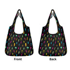Fun Lightning 3 Pack of Foldable Shopping Bags 3-Pack Shopping Bags comic Printed Offshore