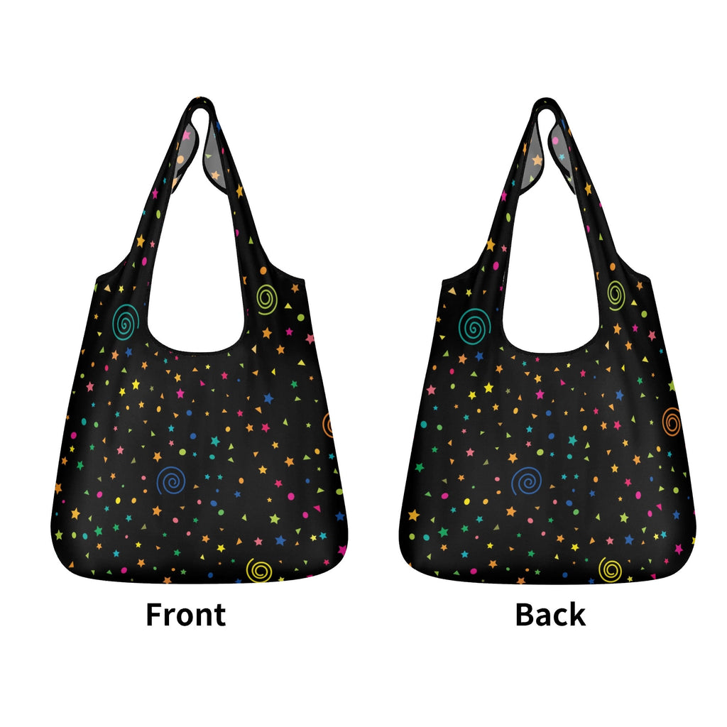 Stars And Swirls 3 Pack of Foldable Shopping Bags 3-Pack Shopping Bags Printed Offshore
