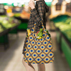 Retro Eyes 3 Pack of Foldable Shopping Bags 3-Pack Shopping Bags Printed Offshore Retro