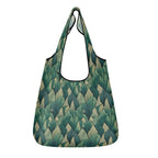 Leaf Pattern 3 Pack of Foldable Shopping Bags Default Title 3-Pack Shopping Bags Plants Printed Offshore