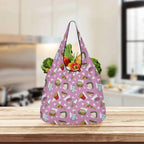 Fast Food 3 Pack of Foldable Shopping Bags 3-Pack Shopping Bags Food Printed Offshore