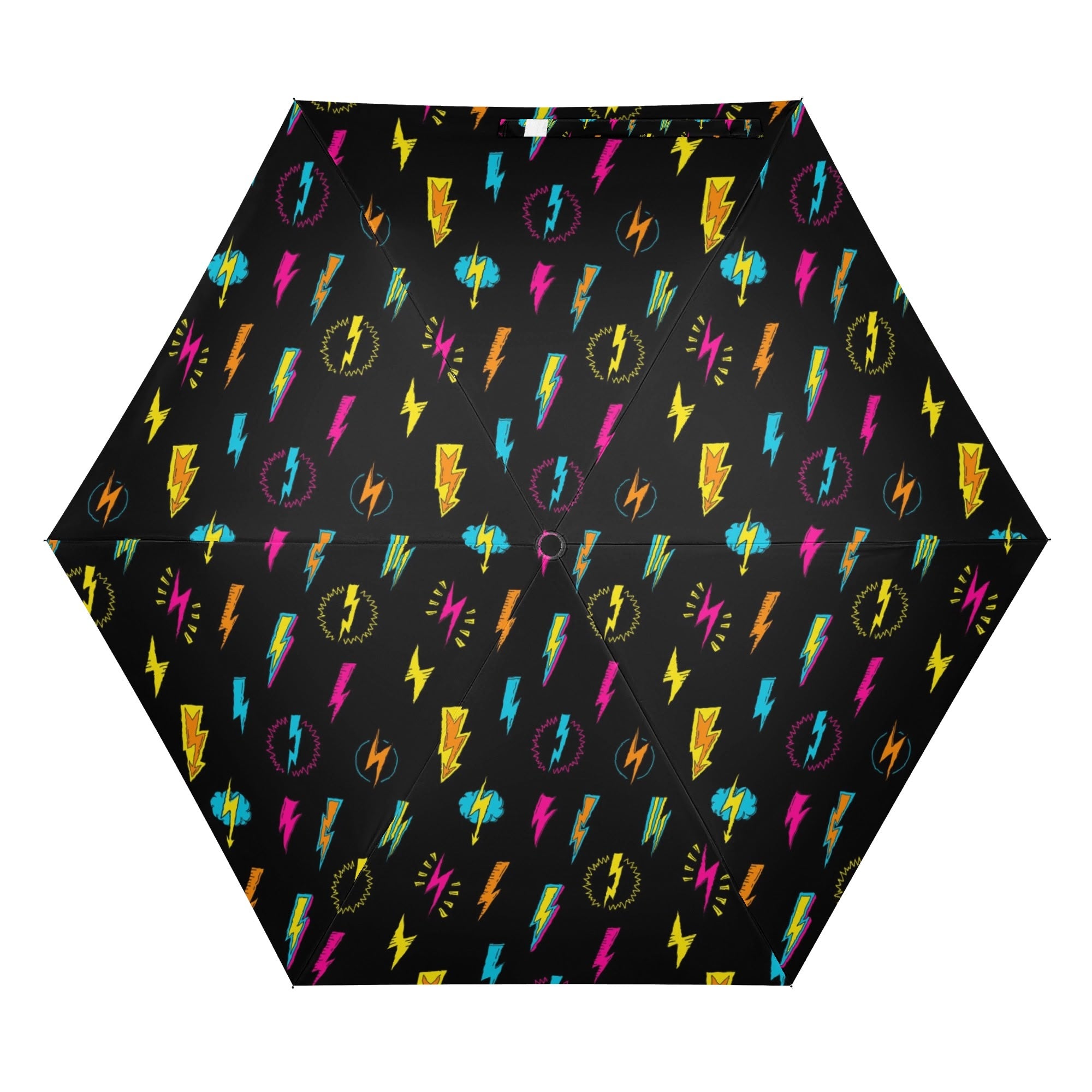 Fun Lightning Compact Automatic Umbrella Compact Automatic Umbrella comic Printed Offshore