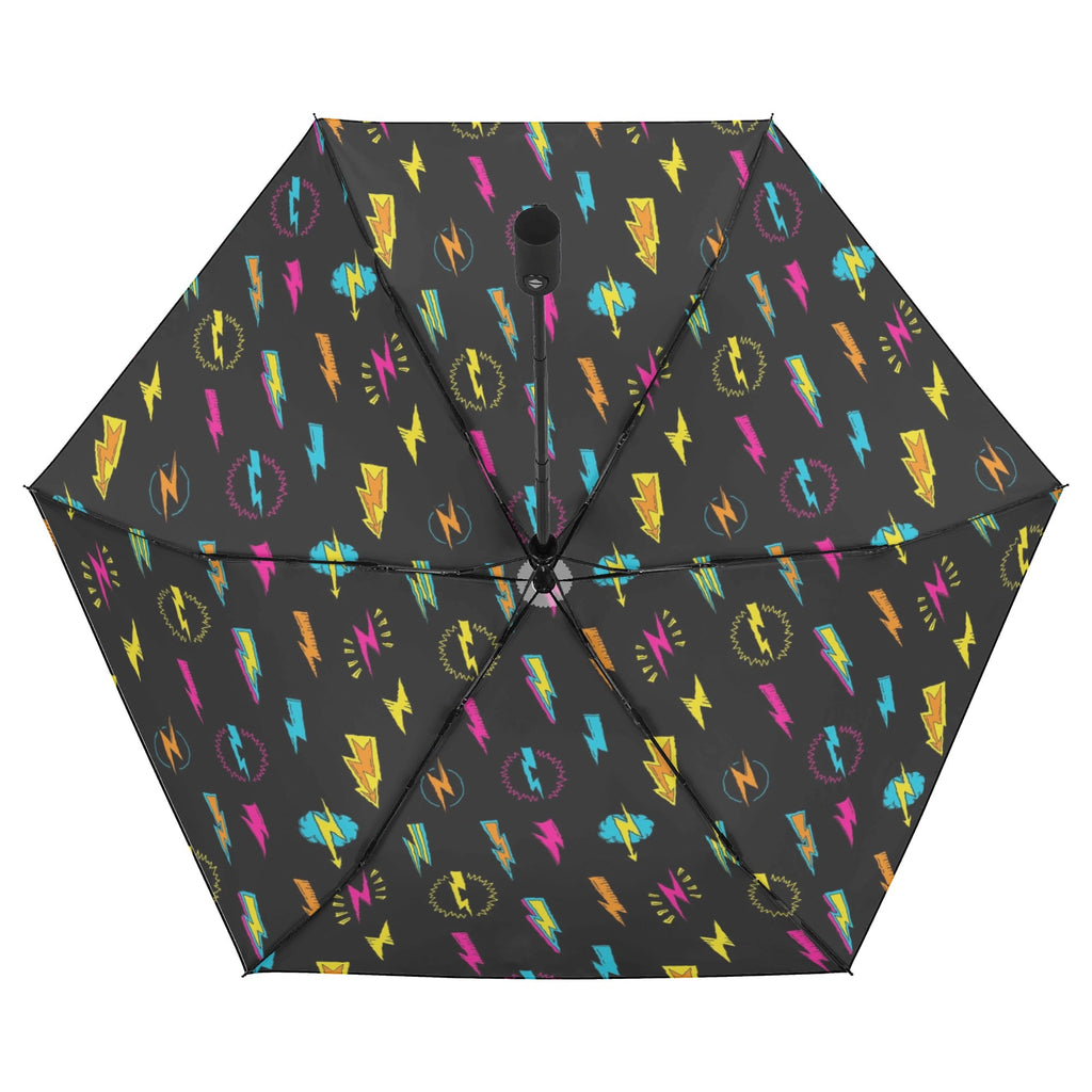 Fun Lightning Compact Automatic Umbrella Compact Automatic Umbrella comic Printed Offshore