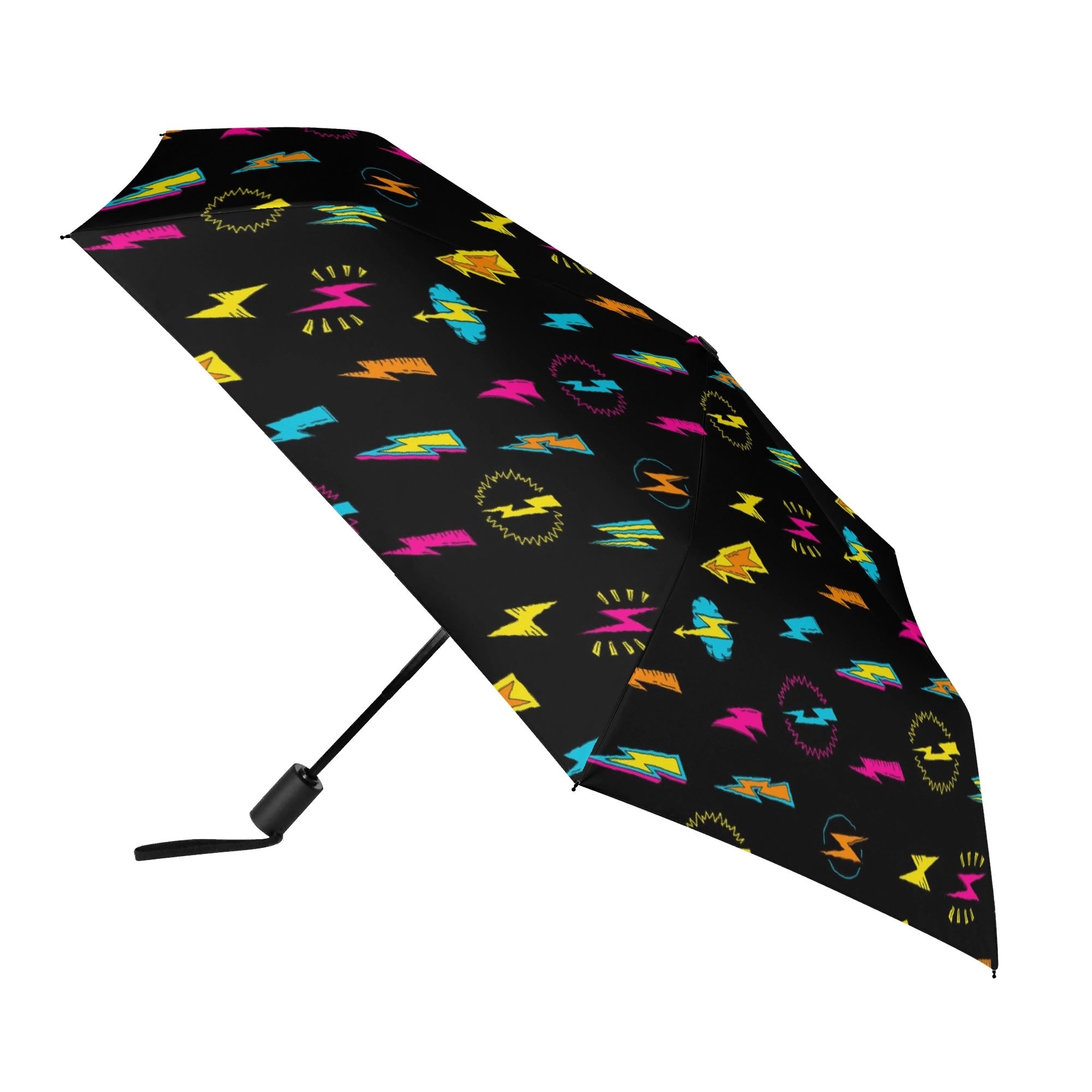 Fun Lightning Compact Automatic Umbrella Compact Automatic Umbrella comic Printed Offshore