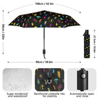 Fun Lightning Compact Automatic Umbrella Compact Automatic Umbrella comic Printed Offshore