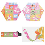Flower Patchwork Compact Automatic Umbrella Compact Automatic Umbrella Plants Printed Offshore