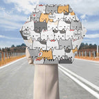 Cat Hello Compact Automatic Umbrella Compact Automatic Umbrella animal Printed Offshore
